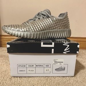 Silver Fashion Sneakers